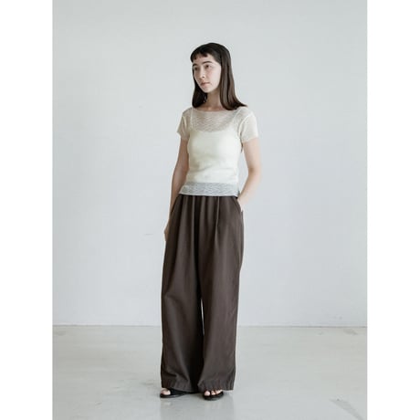 《予約販売》sheer jacquard tops/2colors_nt2579