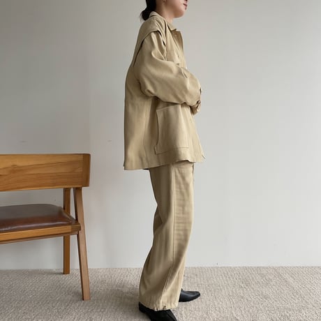 【nokcha original】2way pocket pants/beige_np0665