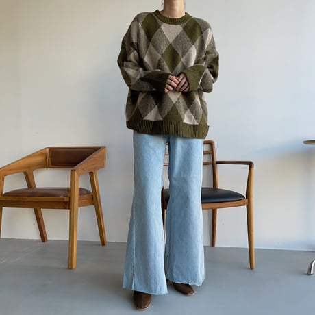 《予約販売》argyle soft knit/2colors_nt1121