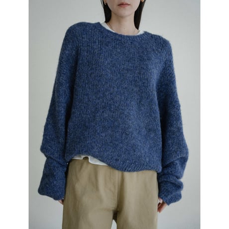 《予約販売》melange mannish knit/2colors_nt2436