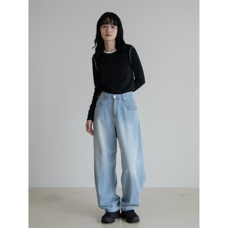 《予約販売》oval soft jeans/2colors_nj0130