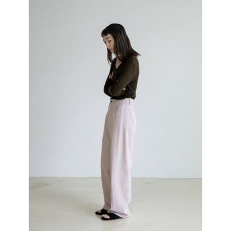 《予約販売》v neck sheer lib tops/3colors_nt2583