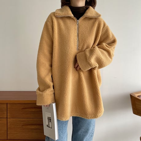 《予約販売》boa zip pullover/2colors_nt1193