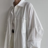 《予約販売》over cotton shirt/2colors_nb0218