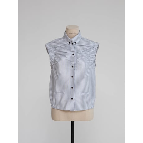 【NOKCHA original】minimal gather blouse/2colors_nb0245