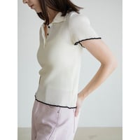 《予約販売》accent color lib knit tops/2colors_nt2581