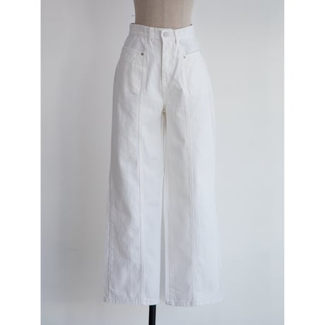 《予約販売》accent white jeans_nj0120