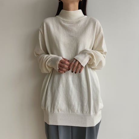 《予約販売》mock neck daily knit/4colors_nt1586