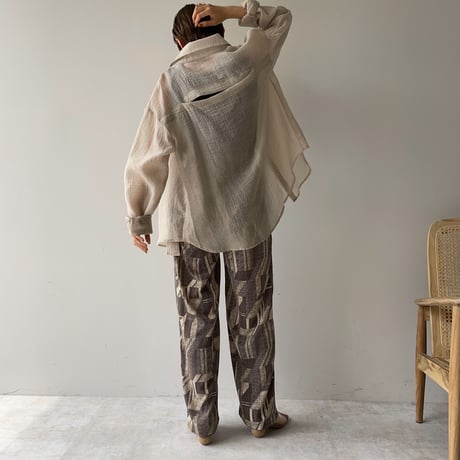 【nokcha original】vintage pattern pants_np0388