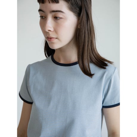 《予約販売》accent border daily minimal tee/2colors_nt2578