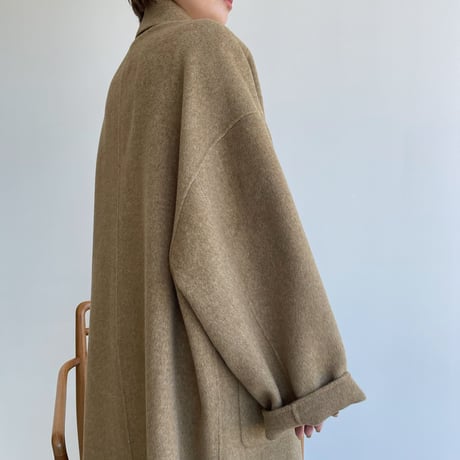 【nokcha original】HAND MADE herringbone over wool coat/beige_no0160