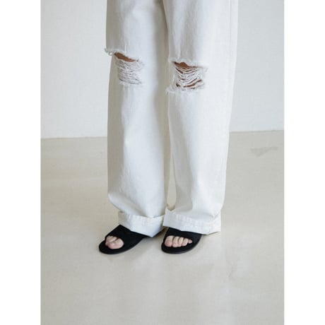 《予約販売》clash white cotton pants_np1249