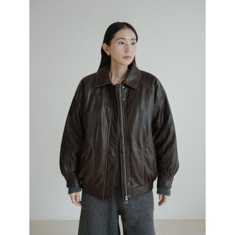 《予約販売》quilting linner fake leather jacket/2colors_no0480