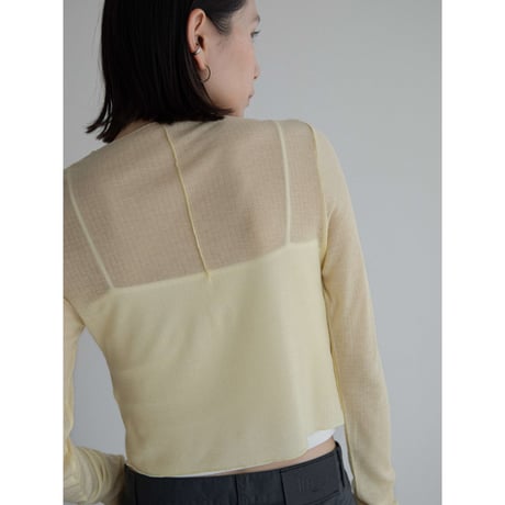《予約販売》sheer cropped tops/4colors_nt2266
