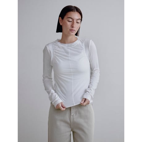 《予約販売》sheer layered tops/2colors_nt2510