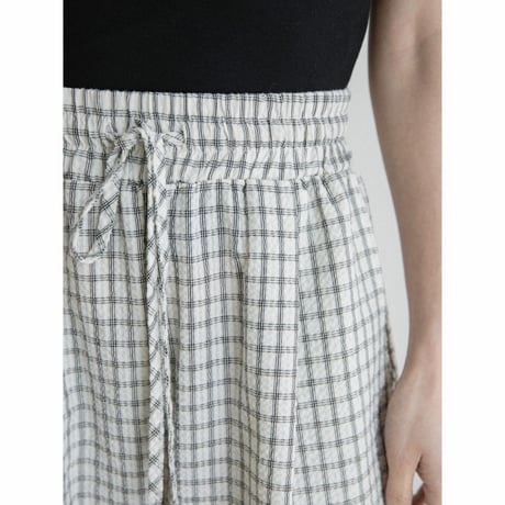 《予約販売》light check tuck pants/2colors_np1243