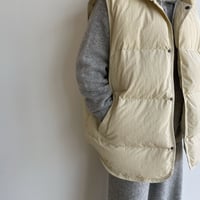 《予約販売》duck down daily vest/2colors_no0252