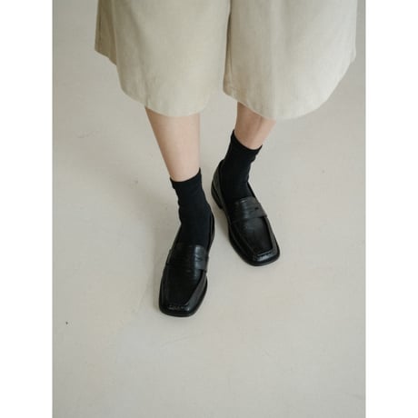 《予約販売》square toe loafer/2colors_na0765