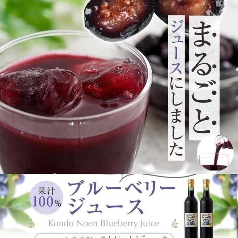 ブルーベリージュース100％ B-11 | 近藤農園