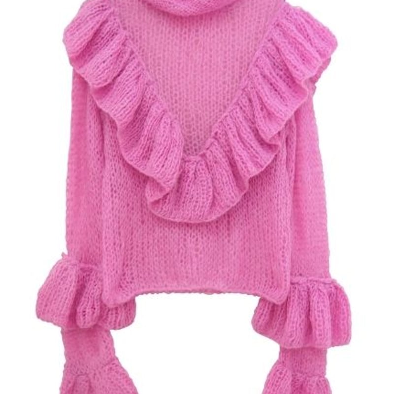 Honey mi Honey (ハニーミーハニー) クロシェニットプルオーバー17A-WV- Honey mi Honey (ハニーミーハニー) クロシェニットプルオーバー17A-WV-