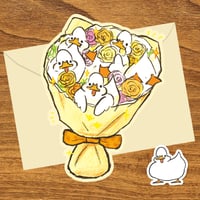 メッセージカード もちもち花束