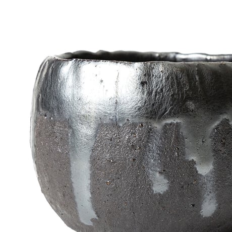 hinode flowerpot [rock BLACK x BLACK bowl] HFP-028