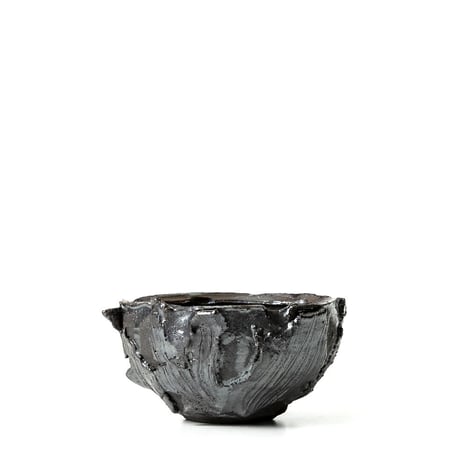 hinode flowerpot [remains BLACK x BLACK Low bowl] HFP-018