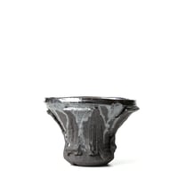 hinode flowerpot [remains BLACK x BLACK Low shape] HFP-020