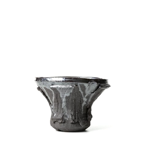 hinode flowerpot [remains BLACK x BLACK Low shape] HFP-020
