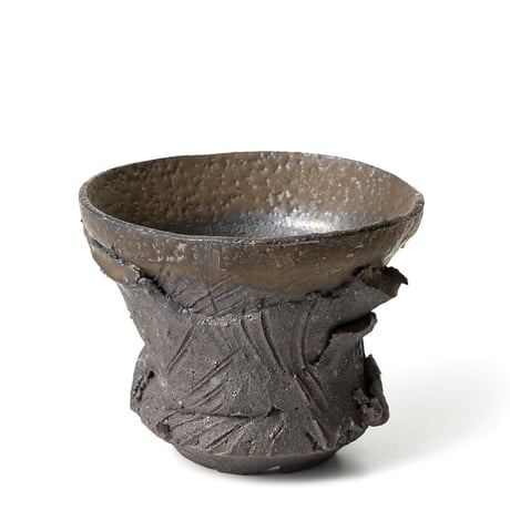 hinode flowerpot [remains BLACK x MAT GOLD shape] HFP-019