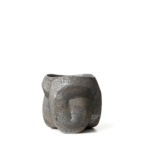 [ SEKKI ] 炻器鉄象嵌植木鉢 A-type　SST-003