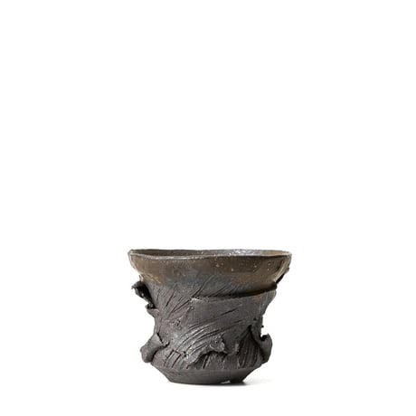 hinode flowerpot [remains BLACK x MAT GOLD shape] HFP-019
