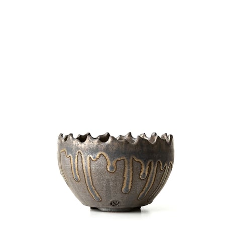 S.N.Pot type.round「黒焔」4号 　SNP-189〜193