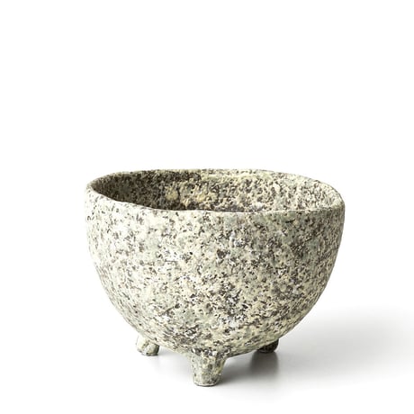 緑彩足付植木鉢　ONT-001