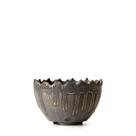 S.N.Pot type.round「黒焔」4号 　SNP-189〜193