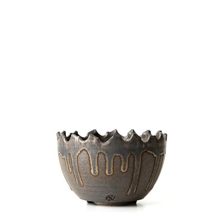 S.N.Pot type.round「黒焔」4号 　SNP-189〜193