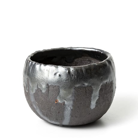 hinode flowerpot [rock BLACK x BLACK bowl] HFP-028