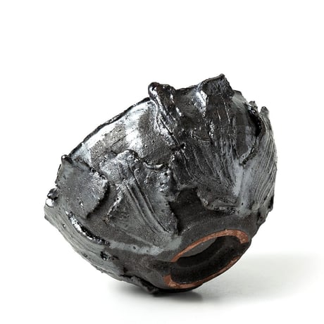 hinode flowerpot [remains BLACK x BLACK Low bowl] HFP-018