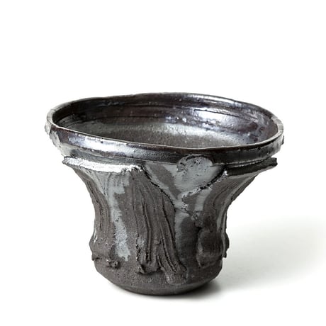hinode flowerpot [remains BLACK x BLACK Low shape] HFP-020