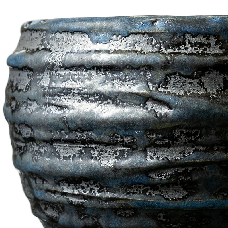 KEI様 平鉢青銅4号　平鉢Hiyodori4号　稲妻Hiyodori4号 青ト黒 [泥] KEI-058 | ELOA