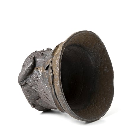 hinode flowerpot [remains BLACK x MAT GOLD shape] HFP-019
