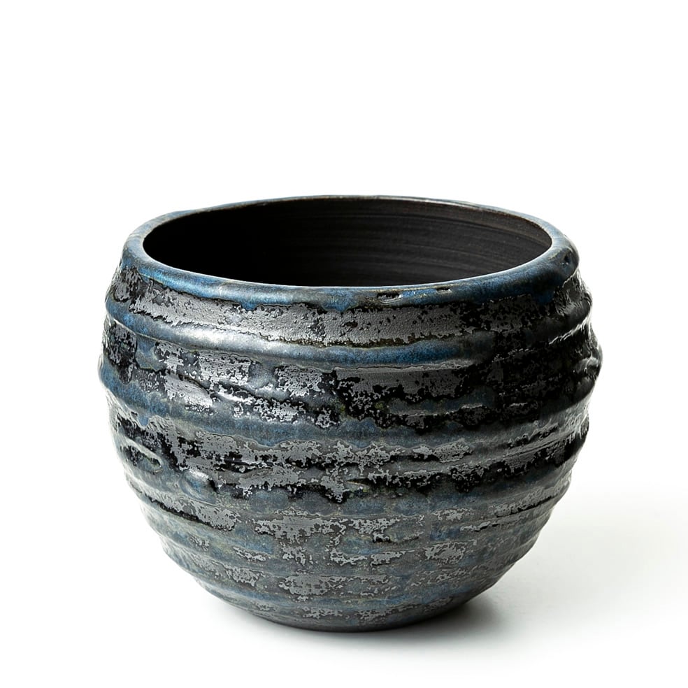 青緑色 陶器 火鉢 彫刻模様　直径60cm 青緑色 陶器 火鉢 彫刻模様 直径60cm