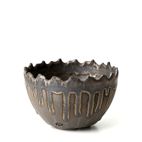 S.N.Pot type.round「黒焔」4号 　SNP-189〜193