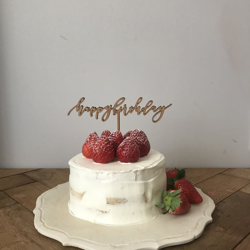 ケーキトッパーmini /happy birthday by Maki Shimano |
