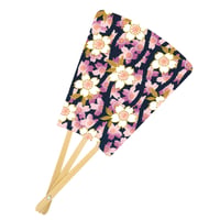 ミニ扇うちわ涼風だより　立涌（たてわく）に桜　US37-6