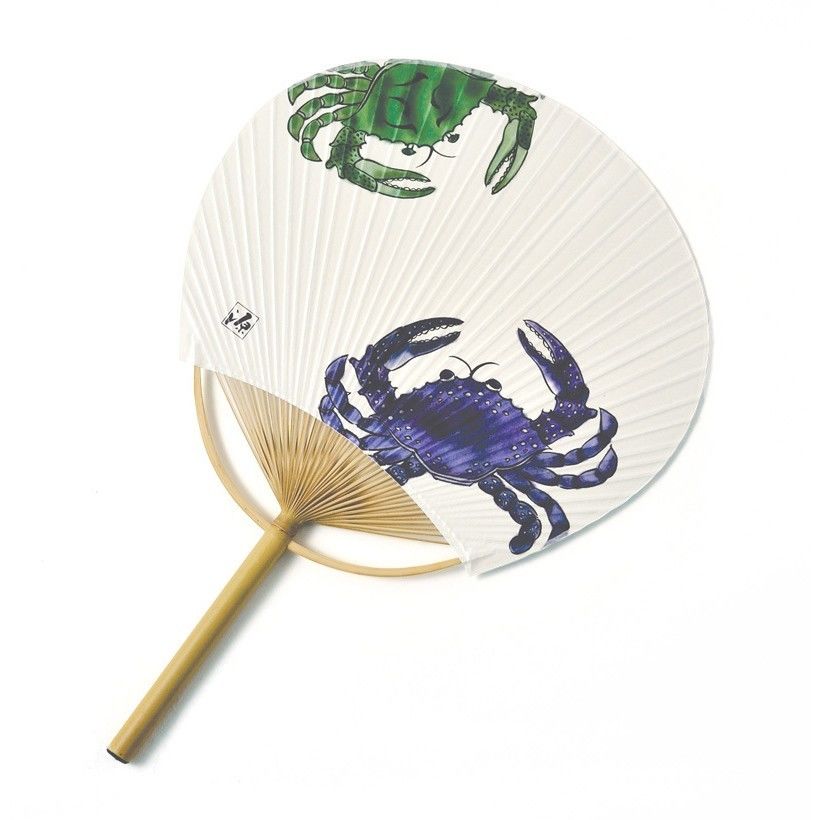 源右衛門窯うちわ ＜蟹＞US01-3 | 風扇堂（by四国団扇）