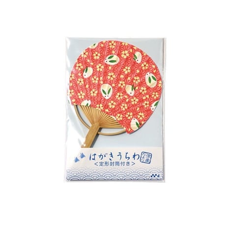 はがきうちわ涼風だより　＜朝顔しぼり＞US13-3