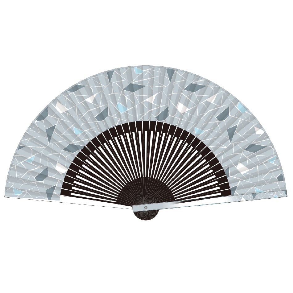 Prism プリズム 透明親骨扇子 アイスクラックSD06-5 | 風扇堂（by四国