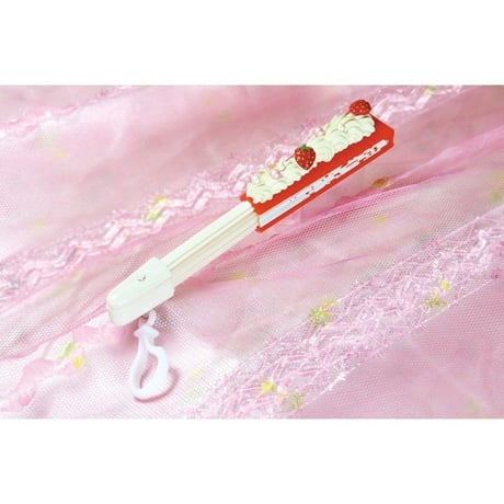 スライド扇子 ぷちプル・スイーツ　＜イチゴのショートケーキ＞SY01-1