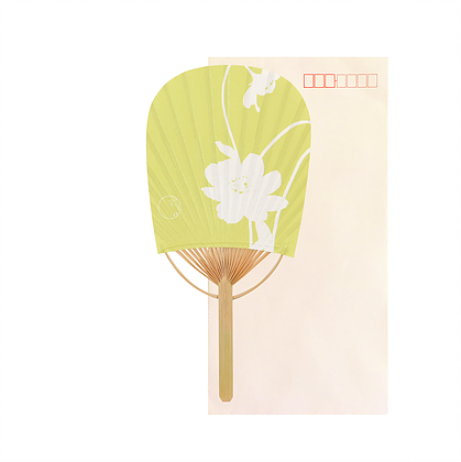 花之間 hana no ma】ミニ小判団扇 コスモスHM02-4 | 風扇堂（by